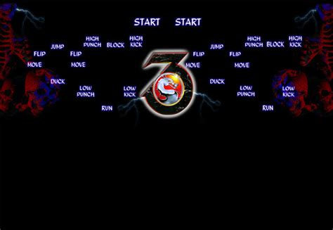 Mortal Kombat 3 Control Panel Overlay Arcadeoverlays
