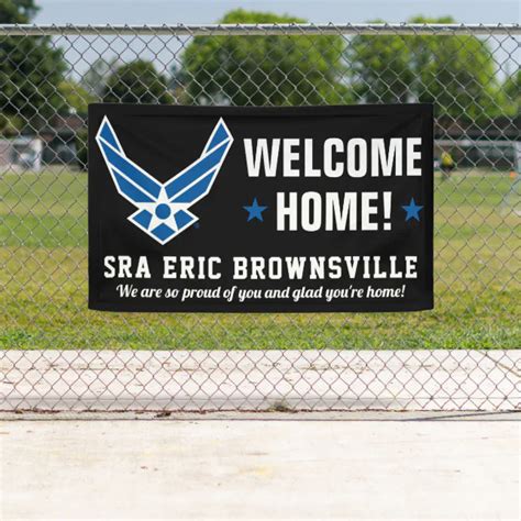 Welcome Home Airman Banner Zazzle