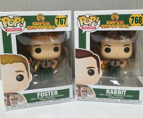 Funko Pop Super Troopers Set Of 2 Figures Foster Rabbit Ebay