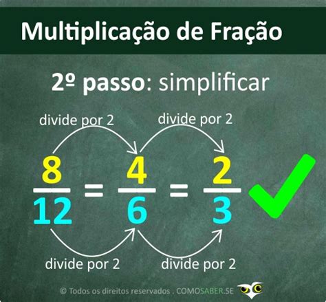 Multiplicação De Fração 5 Exercícios Resolvidos Explicação