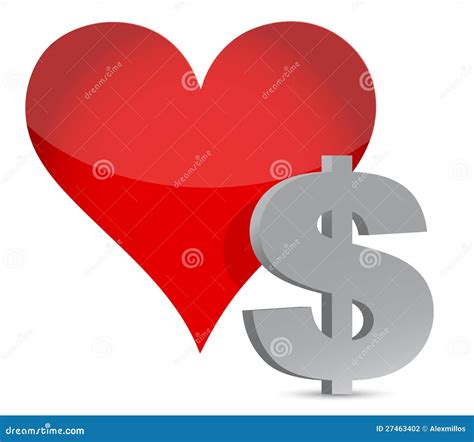 Money Heart Currency Illustration Stock Illustration Illustration Of
