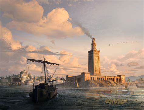The Historical Lighthouse Of Alexandria Egypt Handmade