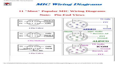 Microphone Wiring Diagram Pdf Wiring Digital And Schematic
