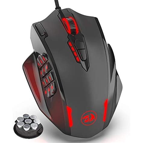Impact Rgb Led Mmo Mouse With Side Buttons Laser Wired Gaming 12400dpi