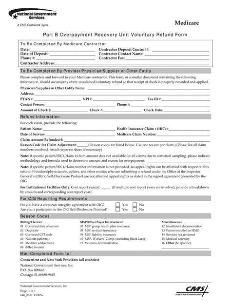 Medicare Voluntary Refund Form Fill Out And Sign Online Dochub
