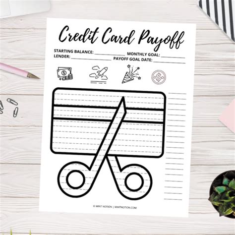 However, all credit card information is presented without warranty. Credit Card Debt Payoff (Printable) - Mint Notion Shop