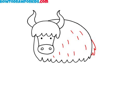 How To Draw A Yak Easy Drawing Tutorial For Kids