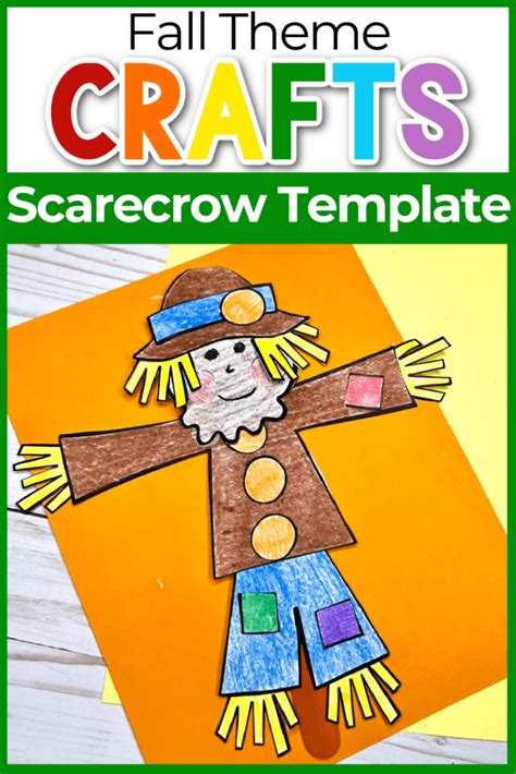 Cut And Paste Scarecrow Craft For Fall Fillable Form 2023