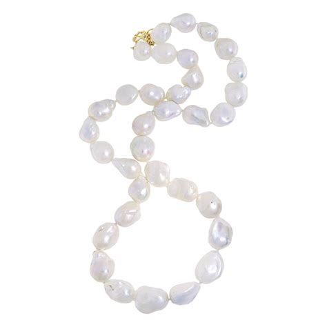 Opera Length Baroque Freshwater Pearl Necklace At 1stdibs Large