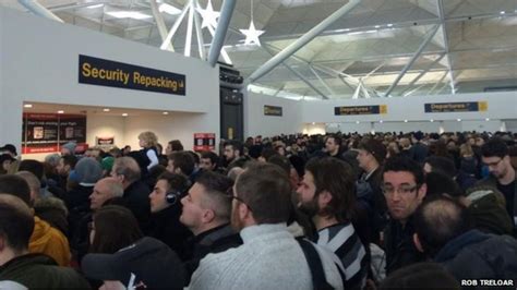 Stansted Delays After Ryanair Passengers Go Through Wrong Door Bbc News