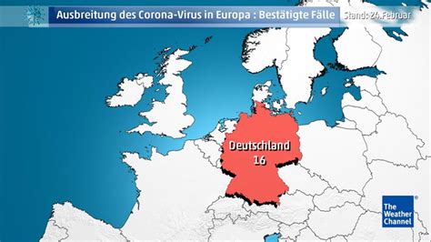 Weltweit sieht es aktuell noch ganz anders aus. Die Coronavirus-Fälle in Europa im Überblick