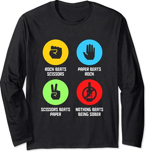 Funny Nothing Beats Being Sober T Shirt Sobriety T Long Sleeve T