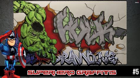 How To Draw Graffiti Letters Hulk Youtube