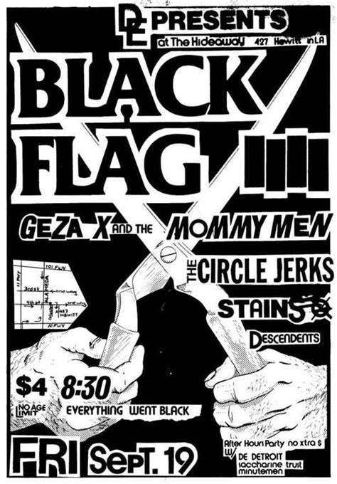 Black Flag Iiii Punk Poster Rock Poster Art Band Posters
