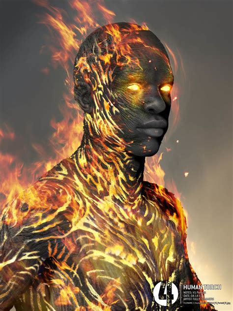 Artstation Fantastic Four Early Human Torch Tully Summers Human