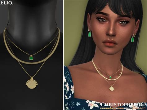 Christopher067s Elio Necklace Sims 4 Sims Sims 4 Collections