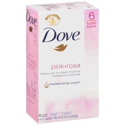 Dove Pink Beauty Bar 4 Oz 6 Bar La Comprita