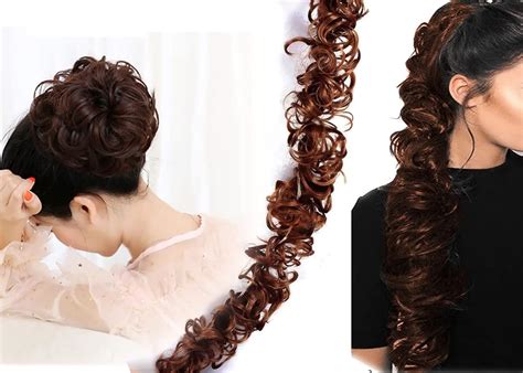 Boxo Messy Hair Frill Hair Buns For Women And Girls Hair Extension Hair