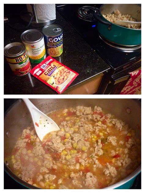 Drain beans and discard soak water. Healthy Chicken Chili- 1 pack of McCormick White Chicken ...