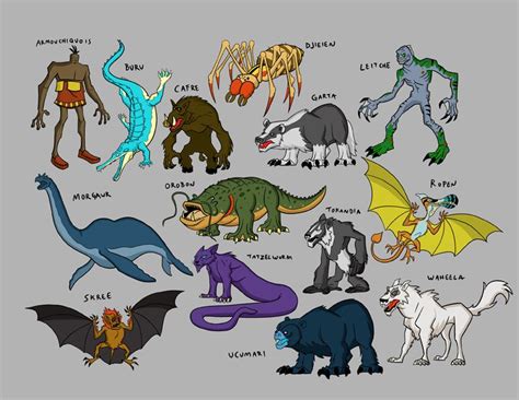 The Secret Saturdays Cryptids Concept Art 2 Myths And Lores And So