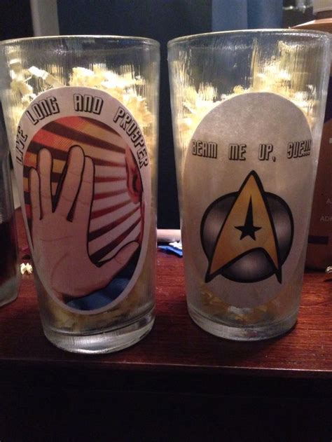 Under 10 T Exchange Diy Star Trek Glass Ware Using Mod Podge Star