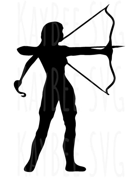 Female Archer Svg Png  Clipart Digital Cut File Download Etsy