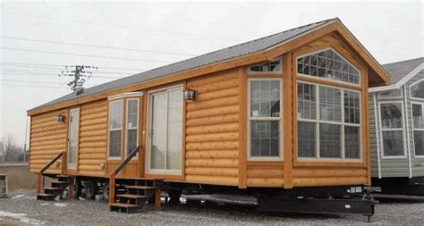 17 Delightful Log Cabin Style Mobile Homes Get In The Trailer
