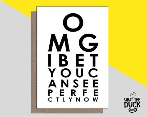 Cheeky And Funny Homemade Eye Operation Card For Get Well Soon Etsy