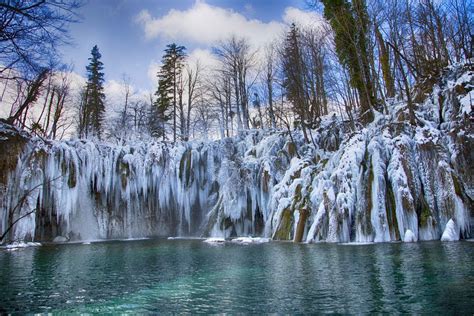 9 Otherworldly Winter Wonderlands Plitvice Lakes Plitvice Lakes