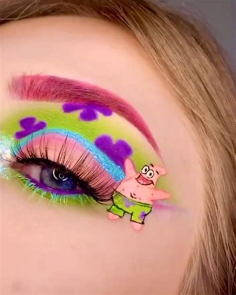 Patrick Star Tutorial⭐️ Video Maquillaje De Ojos Disney Arte De
