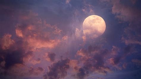 Vollmond Mond Himmel Wolken Kostenloses Stock Bild Public Domain Pictures