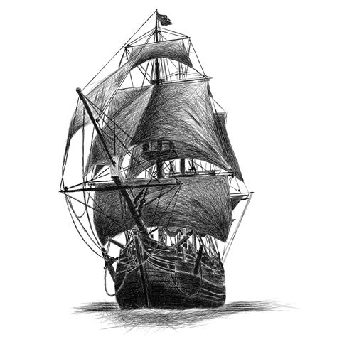 Ship Line Drawing At Explore Collection Of Ship