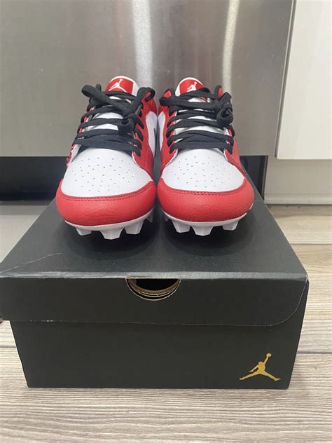 Nike Air Jordan 1 Low Td Vapor Edge Chicago Football Cleats Fj6245 106