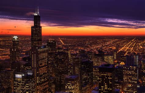 Chicago Sunset Wallpapers Hd Wallpapers Id 13351