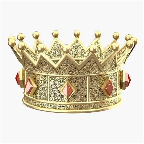 3d Model Queen Gold Crown Cgtrader