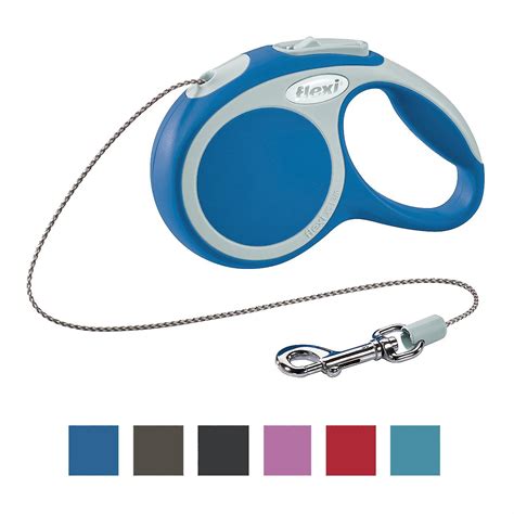 Flexi Vario Retractable Cord Dog Leash, Blue, X-Small, 10-ft - Chewy.com