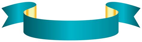 Turquoise Ribbon Banner Transparent Background Clip Art Library