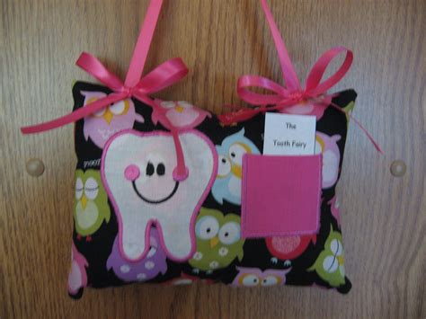 Happy Tooth Tooth Fairy Pillow Colorful Owls On Black With Hot Etsy