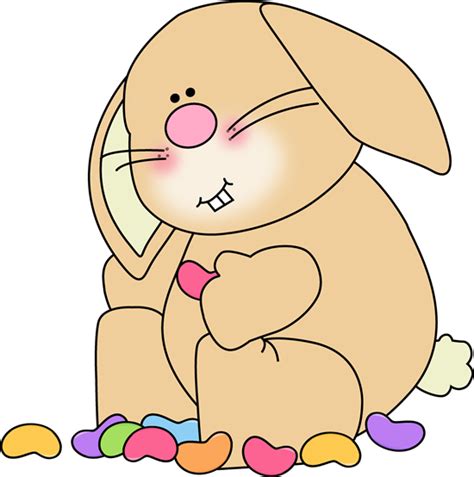Bunny Eating Jelly Beans Clip Art Bunny Eating Jelly Beans Image