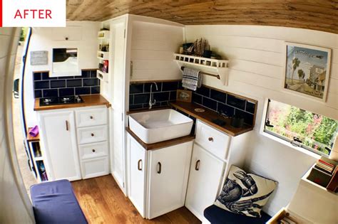 Sprinter Van Converted Tiny House Bathroom Photos Apartment Therapy