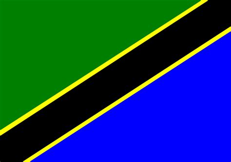 The flag of tanzania has been adopted in 1964 and it is composed of blue and green orthogonal triangles in the upper left and lower right corners. Module Twenty Six, Activity One - Exploring Africa