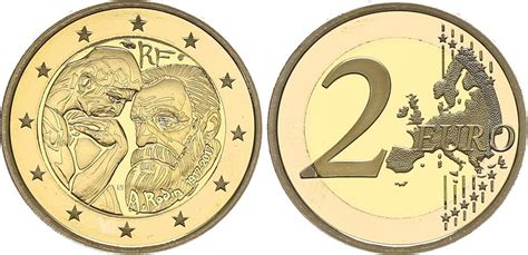 2 Euro 2017 2 € Münze Frankreich 2017 100 Todestag Auguste Rodin