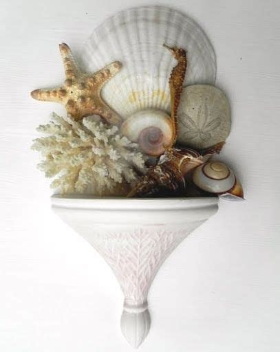 Wall Sconce Shelves To Display Collections Sea Shell Decor Coastal