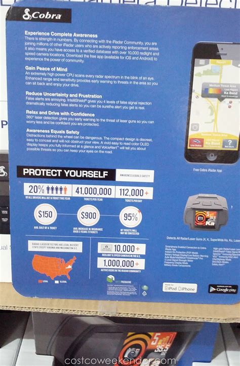 ℹ️ download cobra iradar manual (total pages: Cobra SPX7800BT Radar Laser Camera Detector | Costco Weekender