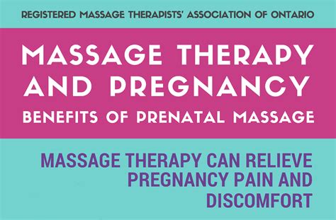 rmt for health infographic massage therapy and pregnancy