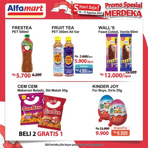 √ Katalog Promosi Alfamart Terbaru 13-17 Agustus 2021
