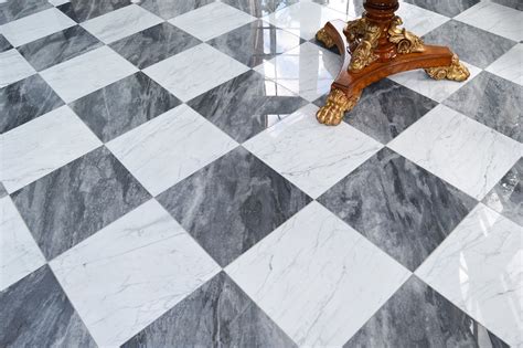 Black And White Checkered Marble Floor Flooring Tips