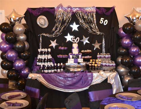 Find disney party supplies including balloons. Birthday "Purple Rain 50th Birthday Bash" | Catch My Party