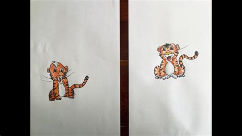 Come Disegnare Una Tigre Youtube