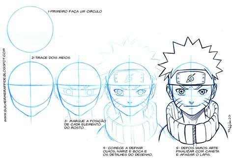 Como Desenhar O Naruto Passo A Passo Tutoriais De Des